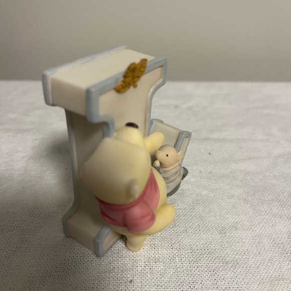 Disney Classic Winnie the Pooh Piglet Ceramic Alphabet Letter "L" Michel & Co. - Picture 3 of 4